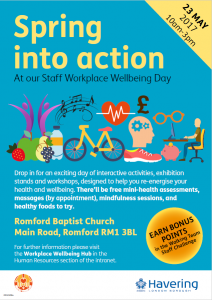 HCS @ LBH Staff Workplace Wellbeing Day!